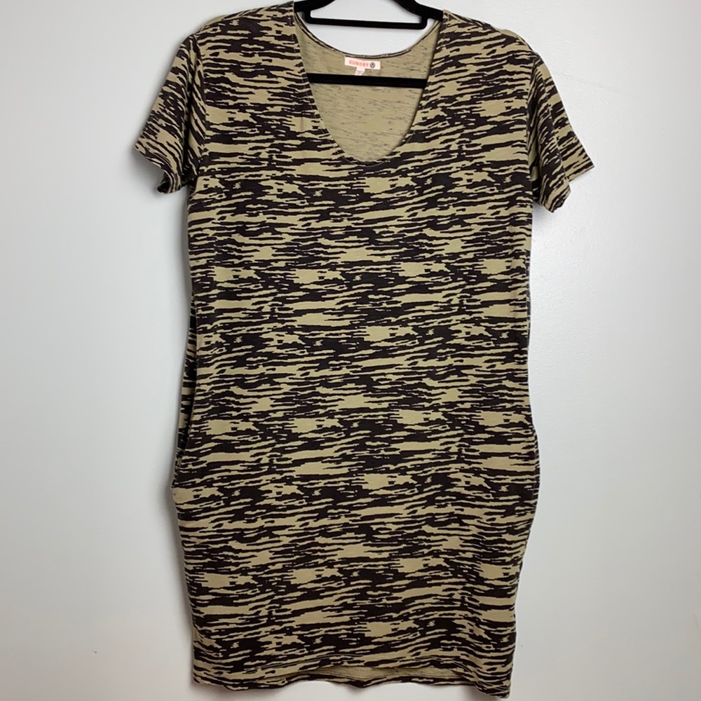 Sundry Camo Dress with Pockets Size Small